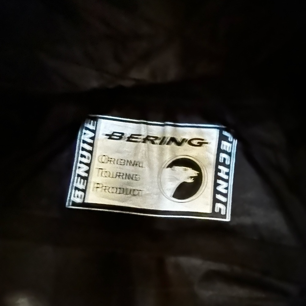Bering Black Motorcycle Touring Jacket Sz T5 or XL - Picture 5 of 8